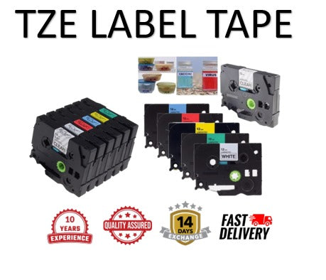 Compatible Brother Label Tape brother printer tape tze131 TZE631 TZe-231 tze231 Laminated Tape 6mm 9mm 12mm