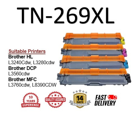 Compatible Brother Toner TN-269XL CMYK