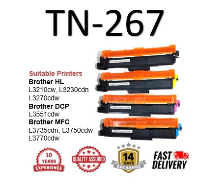 Brother Compatible Toner TN-267 CMYK