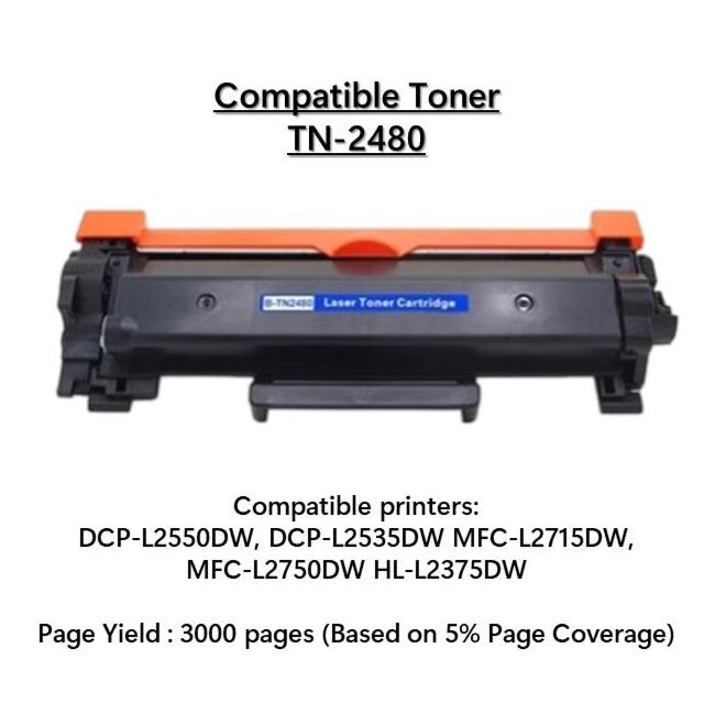Compatible Brother Toner TN-2480 (High Yield)