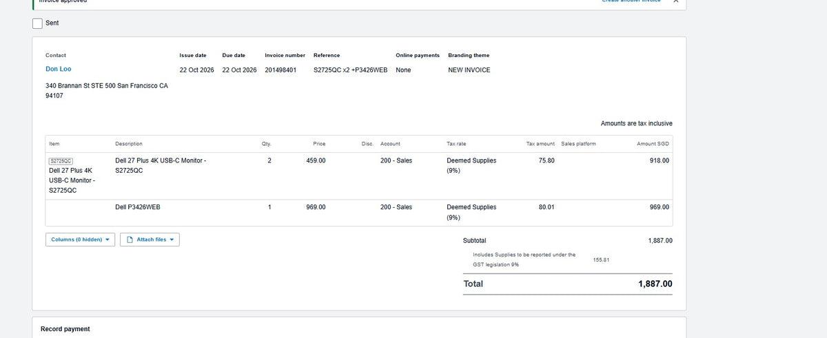 Multiple Basket - Bulk Purchase  S2725QC x2 + P3426WEB x1